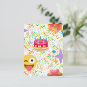 blije verjaardag emoji briefkaart (Staand voorkant)