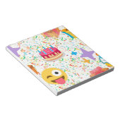 blije verjaardag emoji notitieblok (Schuin)