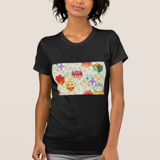 blije verjaardag emoji t-shirt (Voorkant)