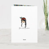 blije verjaardag indian lion kaart (Achterkant)