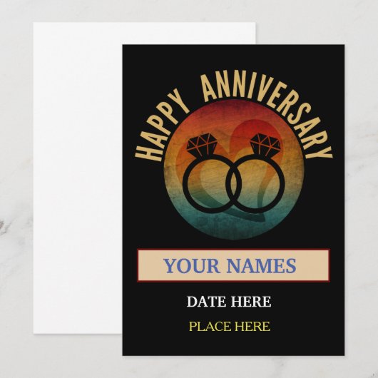 blije verjaardag kaart (Voorkant / Achterkant)