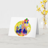 blije verjaardag kaart (Gele Bloem)