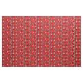 blije verjaardag rood stof (Yard (91,4 cm))