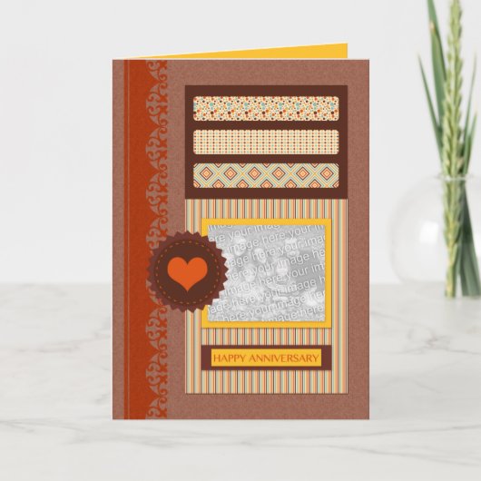 blije verjaardag ( scrapbook ) kaart (Voorkant)