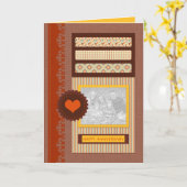blije verjaardag ( scrapbook ) kaart (Gele Bloem)