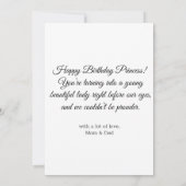 blije verjaardagscalligrafie fotokaart (Achterkant)