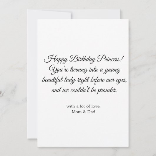 blije verjaardagscalligrafie fotokaart (Achterkant)