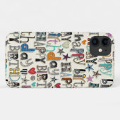 blije verjaardagsharten en sterren Case-Mate iPhone case (Achterkant (horizontaal))