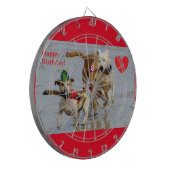 blije verjaardagshonden dartbord (Voorkant Links)