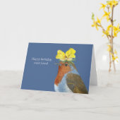 blije verjaardagskaart met Lizzie Kaart (Gele Bloem)