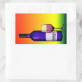 blije verjaardagskertjes rechthoekige sticker (Tas)