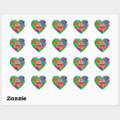 blije verjaardagspost emoji hart sticker (Vel)