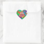 blije verjaardagspost emoji hart sticker (Tas)