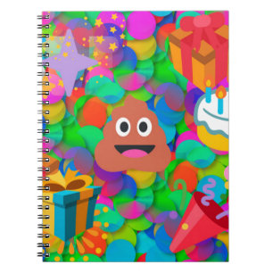 blije verjaardagspost emoji notitieboek