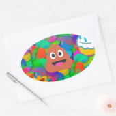 blije verjaardagspost emoji ovale sticker (Envelop)