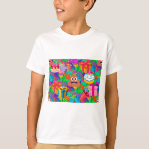 blije verjaardagspost emoji t-shirt