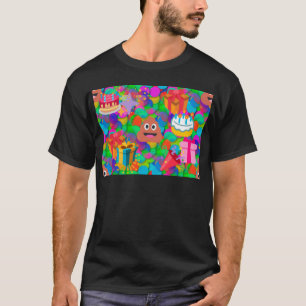 blije verjaardagspost emoji t-shirt