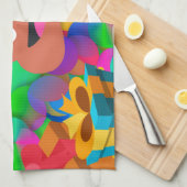 blije verjaardagspost emoji theedoek (Quarter Fold)