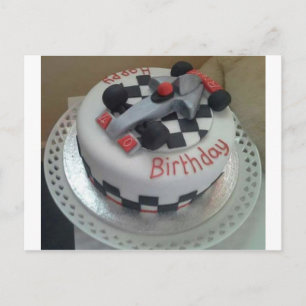 blije verjaardagsracewagen briefkaart