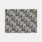 blije verjaardagsracewagen fleece deken (Voorkant (Horizontaal))