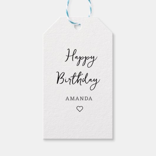 blije verjaardagsSticker Cadeaulabel (Voorkant)