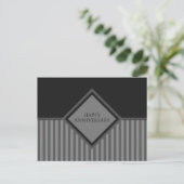 blije verjaardagsstrepen briefkaart (Staand voorkant)