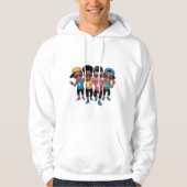 blije vrienden hoodie (Voorkant)