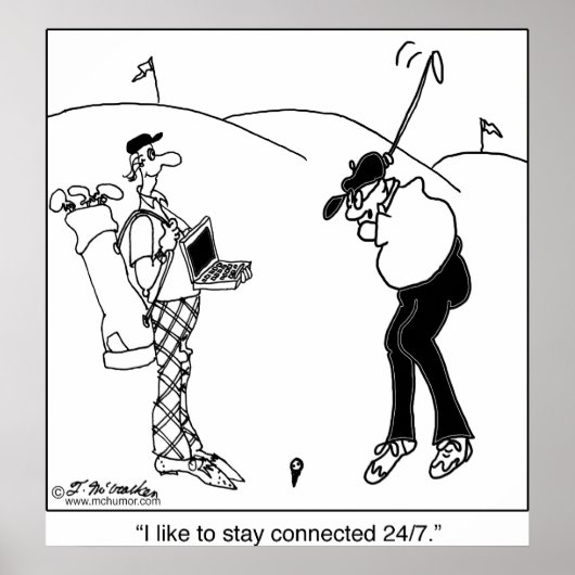 Blijf 24 uur per dag online poster (Voorkant)