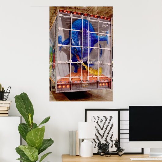 Blijf 500 voet terug! poster (Thuiskantoor)