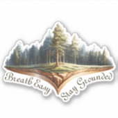 Blijf aan de grond Relax & Ontspan Sticker (Voorkant)