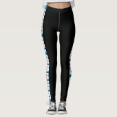 "Blijf aan de slag" Kies de kleurenzijband Leggings (Voorkant)