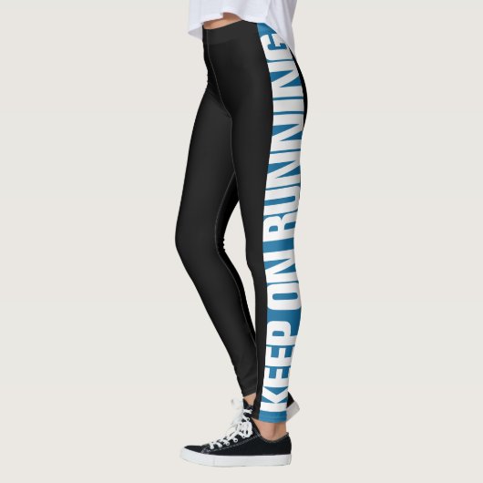 "Blijf aan de slag" Kies de kleurenzijband Leggings (Links)