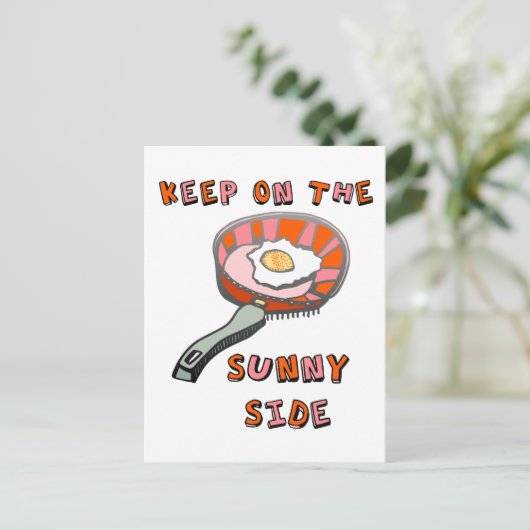 Blijf aan de soonzijde briefkaart (Staand voorkant)