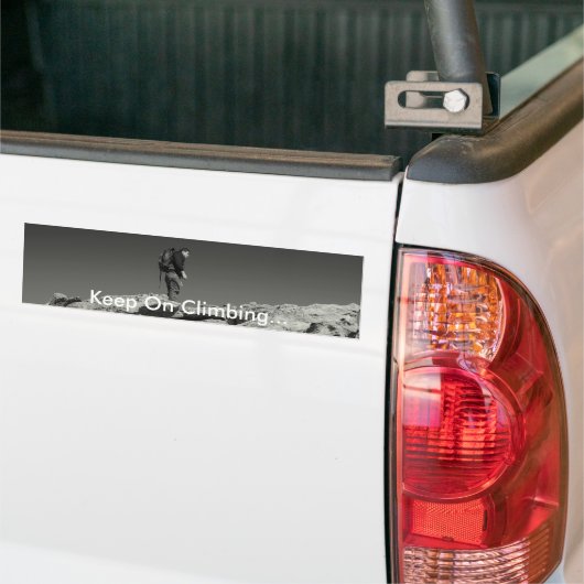 Blijf aan het klimmen... Bumpersticker (Op Truck)