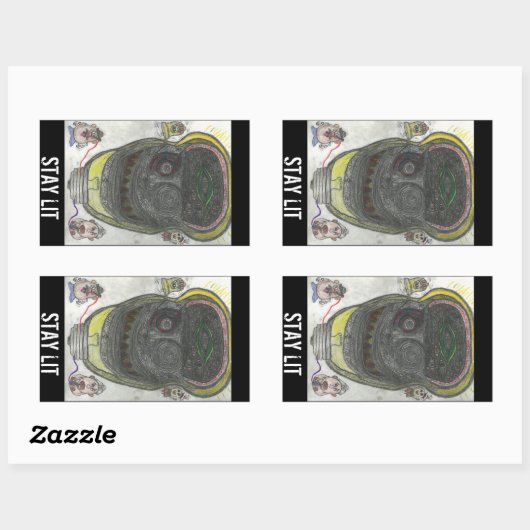 BLIJF AAN STICKERS (Vel)