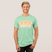 Blijf aan wal Tri-Blend shirt (Voorkant volledig)