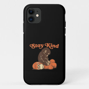 Blijf aardig Baby aap stomp knuffel CuteFunny dier Case-Mate iPhone Case