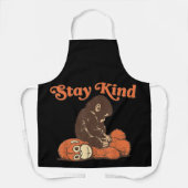 Blijf aardig Baby aap stomp knuffel CuteFunny dier Schort (Voorkant)
