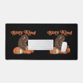 Blijf aardig Baby aap stomp knuffel CuteGrappig di Bureaumat (Keyboard & Muis)