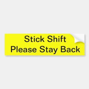 Blijf achterover bumpersticker