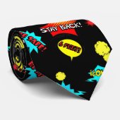 Blijf achteruit! 2020 Keepomwille Comic Super Hero Stropdas (Opgerold)