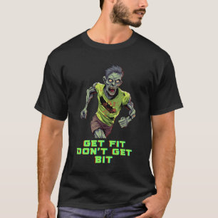 Blijf actief, blijf veilig: fit worden, niet gebet t-shirt