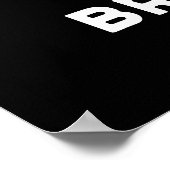 Blijf adembenemend grappige koffie pun Dark BG Poster (Hoek)