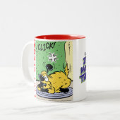 Blijf alert met een Punchy op de Fun Hound™ Mok (Voorkant links)