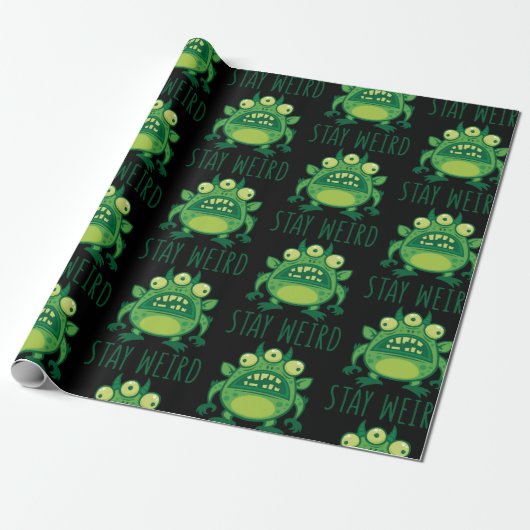 Blijf Alien Monster dragen Cadeaupapier (Uitgerold)