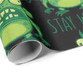 Blijf Alien Monster dragen Cadeaupapier (Rol Hoek)