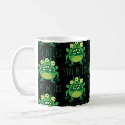 Blijf Alien Monster dragen Koffiemok (Links)