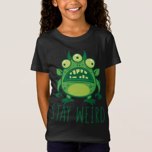 Blijf Alien Monster dragen T-shirt (Voorkant)