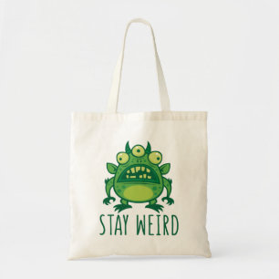Blijf Alien Monster dragen Tote Bag