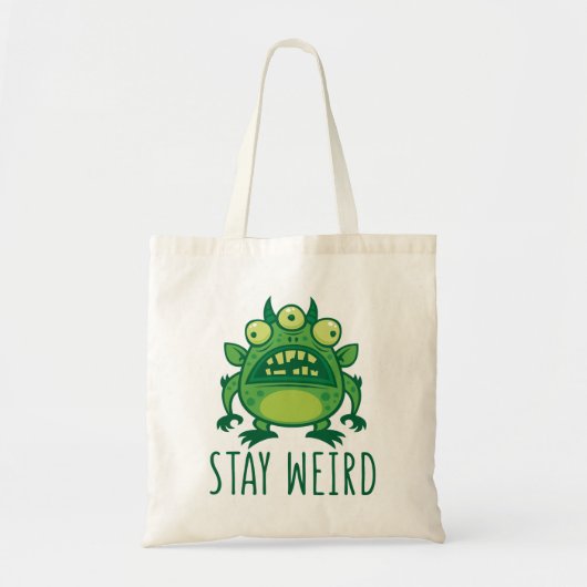Blijf Alien Monster dragen Tote Bag (Voorkant)